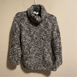 & Other Stories Marled Wool Turtleneck Kangaroo Pocket Sweater- Size Small